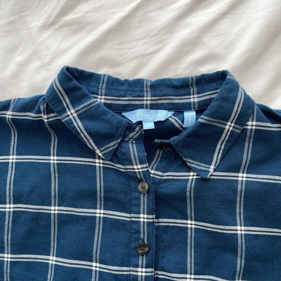 Draper James Plaid Button Down Shirt Southern Preppy Top Womens Size 2 - Picture 3 of 7